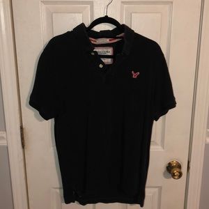 Men’s black traditional polo
